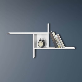 Hanah Home Estante de Pared Blanco Diamante 100x50 cm